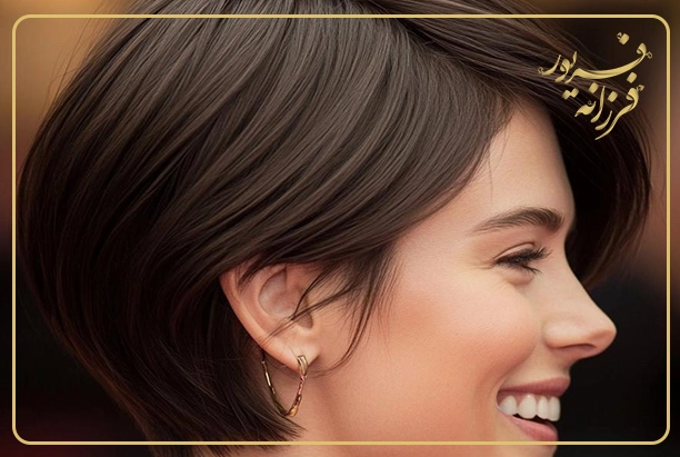 پیکسی بلند با چتریهای Micro Bangs و لایههای بلند در پشت