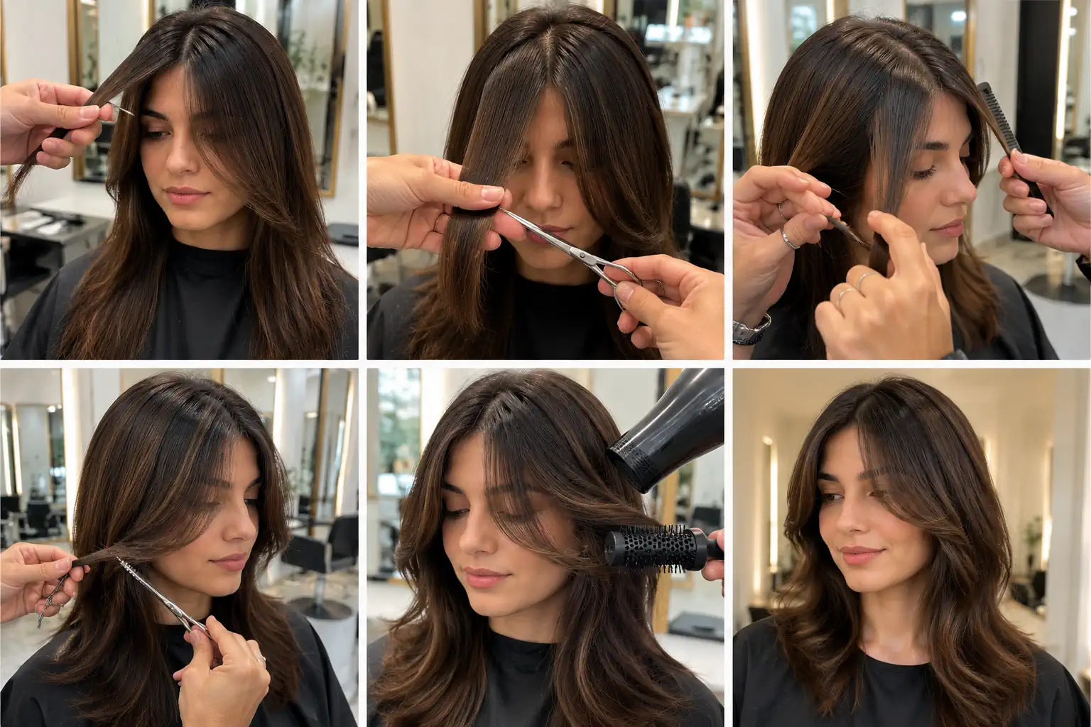 کوتاهی چتری مدل پرده ای