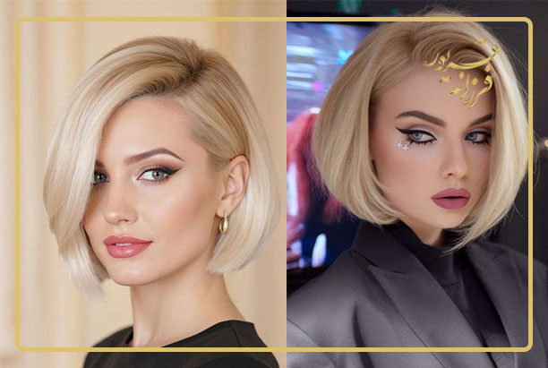 مدل مو با فرق کج