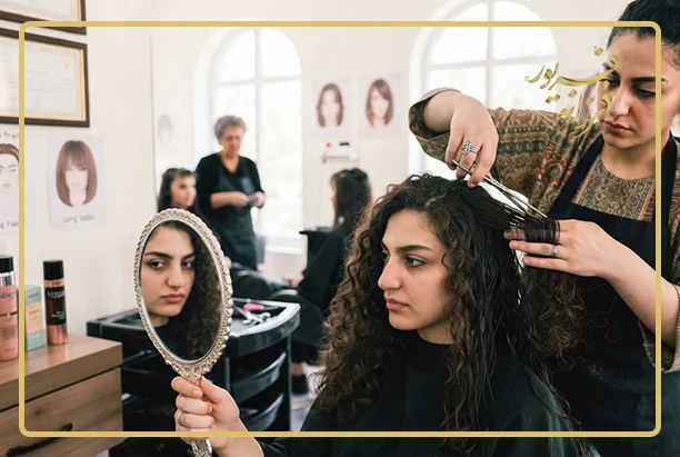 کوتاهی موی فر روی موی خشک یا خیس