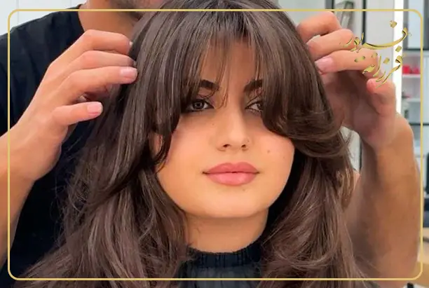 آموزش کوتاهی مو مدل چتری پرده ای در خانه